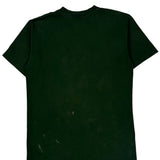 Horse Print Wild Gear Single Stitch T-Shirt - Medium Green Cotton