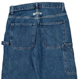 Calvin Klein Jeans Double Knee Carpenter Shorts - 28W 11L Blue Cotton
