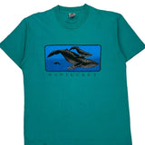Fruit Of The Loom Single Stitch T-Shirt - Large Green Cotton