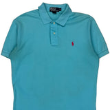 Polo By Ralph Lauren Polo Shirt - Medium Blue Cotton