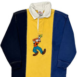 Goofy, Age 7-8 Disney Cartoon Rugby Shirt - Medium Blue Cotton