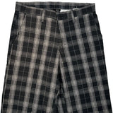 Dickies Checked Shorts - 30W 10L Black Cotton Blend