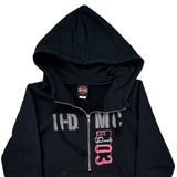 Harley Davidson Graphic Hoodie - Small Black Cotton