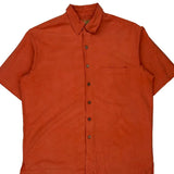 Caribbean Hawaiian Shirt - Large Orange Silk Blend