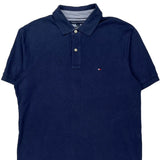 Tommy Hilfiger Polo Shirt - Large Navy Cotton