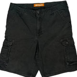 Lee Cargo Shorts - 36W 11L Black Cotton