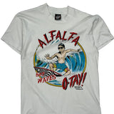 Alfalfa Screen Stars Graphic T-Shirt - Large White Cotton Blend