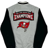 Tampa Bay Buccaneers Jh Designs Nfl Varsity Jacket - XL Grey Cotton Blend