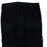 Wrangler Cargo Trousers - 32W 30L Black Cotton