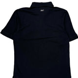Reebok Polo Shirt - Large Black Cotton