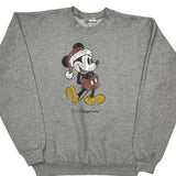 Disney Christmas Sweatshirt - Medium Grey Cotton Blend