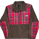 The North Face Checked Fleece Jacket - XL Brown Polyester