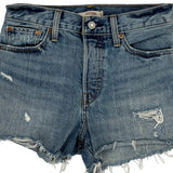 Levis Denim Shorts - 28W UK 8 Light Wash Denim
