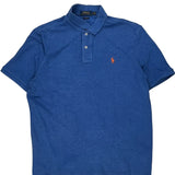 Polo By Ralph Lauren Polo Shirt - Large Blue Cotton