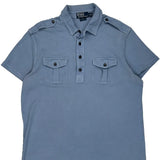 Polo By Ralph Lauren Polo Shirt - Large Blue Cotton