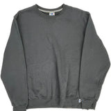 Russell Athletic Sweatshirt - Large Black Cotton Blend