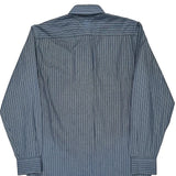 Tommy Hilfiger Striped Shirt - Large Blue Cotton