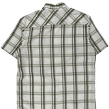 Quiksilver Checked Short Sleeve Shirt - XL Green Cotton