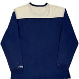 Made In USA Nike Spellout Long Sleeve T-Shirt - Large Blue Cotton