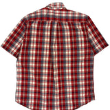 Tommy Hilfiger Checked Short Sleeve Shirt - Large Blue Cotton