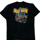 Fruit Of The Loom Single Stitch T-Shirt - Large Black Cotton