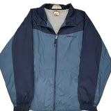 Reebok Windbreaker - Large Blue Polyester