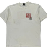 Screen Stars Graphic T-Shirt - XL White Cotton Blend