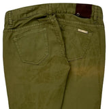 Armani Exchange Trousers - 29W UK 8 Green Cotton
