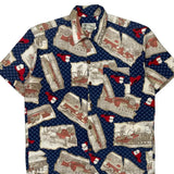 Toes On The Nose Graphic Hawaiian Shirt - Medium Multicoloured Cotton