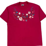 Hanes Single Stitch T-Shirt - XL Red Cotton Blend