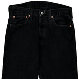 501 Levis Denim Shorts - 31W 10L Black Cotton