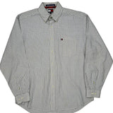 Tommy Hilfiger Checked Shirt - Large Blue Cotton