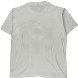 Eagle And Skull Graphic Diamond Dust Graphic T-Shirt - Large White Cotton