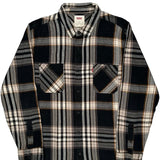 Levis Checked Flannel Shirt - XL Black Cotton
