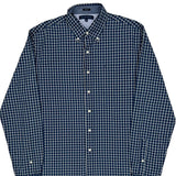 Tommy Hilfiger Slim Fit Shirt - Large Blue Cotton
