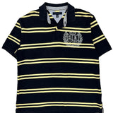Tommy Hilfiger Striped Polo Shirt - XL Navy Cotton