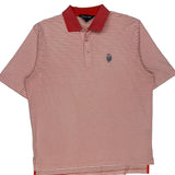 Polo By Ralph Lauren Striped Polo Shirt - Large Red Cotton