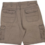 Wrangler Cargo Shorts - 36W 10L Brown Cotton