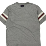Tommy Jeans Striped T-Shirt - Large Grey Cotton