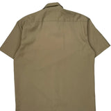 Flex Dickies Short Sleeve Shirt - Large Beige Cotton Blend