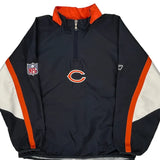 Chicago Bears, Age 10-12 Reebok Football Windbreaker - Medium Navy Polyester