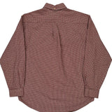Tommy Hilfiger Checked Shirt - Medium Red Cotton