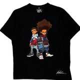 The Boondocks Graphic T-Shirt - Medium Black Cotton