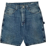 Wrangler Carpenter Shorts - 33W 10L Blue Cotton