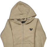 Age 5 True Religion Hoodie - Small Beige Cotton