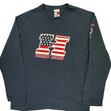 Tommy Jeans Long Sleeve T-Shirt - XL Navy Cotton