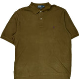 Polo By Ralph Lauren Polo Shirt - Large Brown Cotton