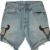 Levis Denim Shorts - 30W 8L Light Wash Denim