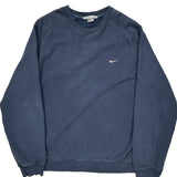 Nike Sweatshirt - 2XL Blue Cotton