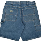 Lee Carpenter Shorts - 38W 11L Blue Cotton